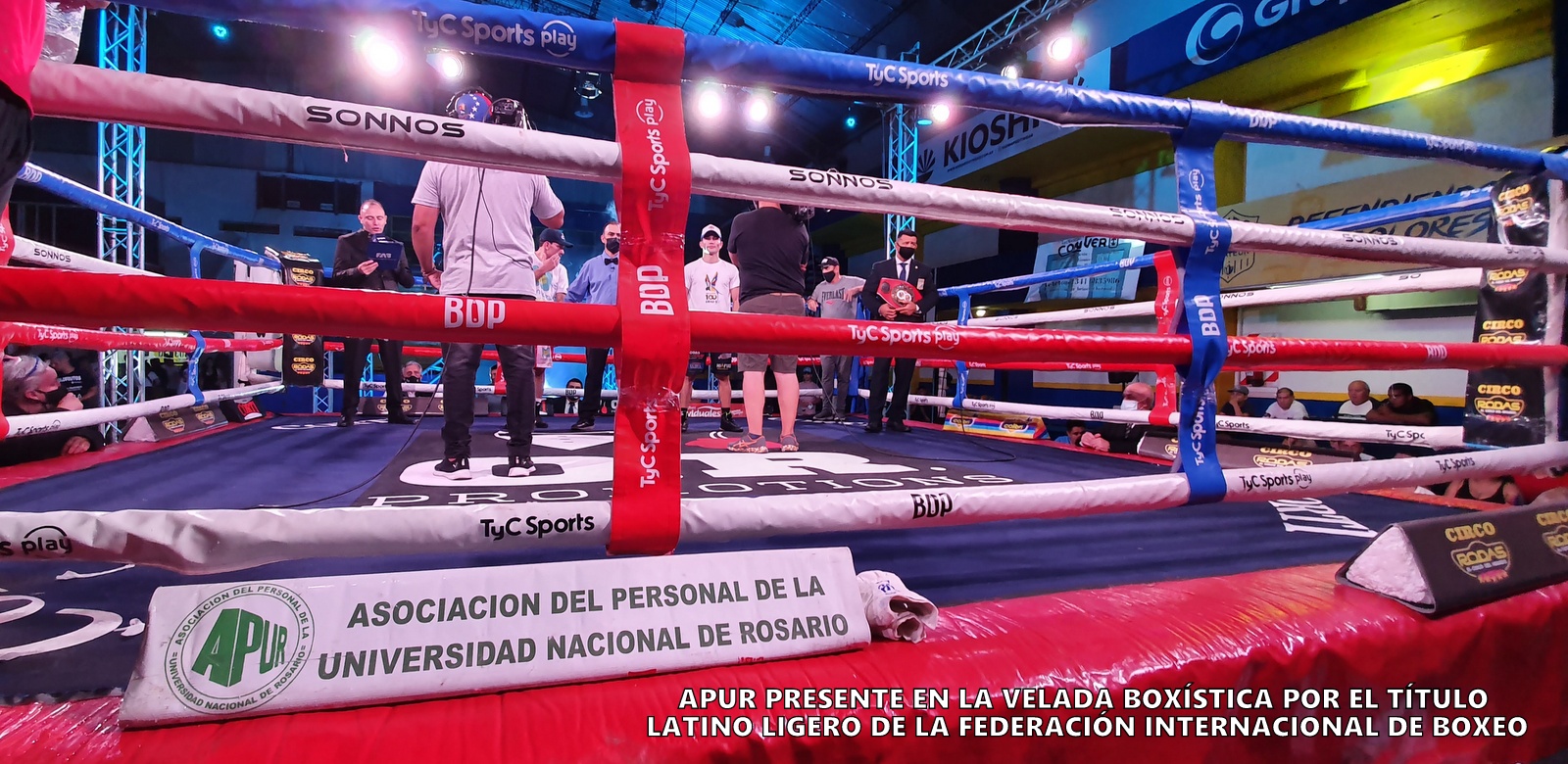 APUR presente en la velada boxística por el Título latino ligero de la  Federación Internacional de Boxeo .R.